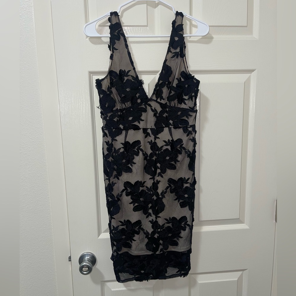 Black lace dress
